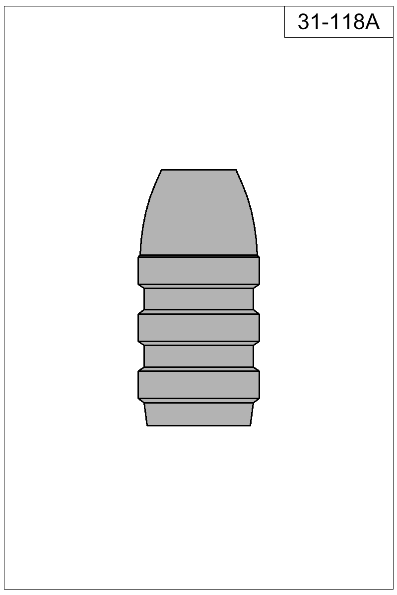 Filled view of bullet 31-118A