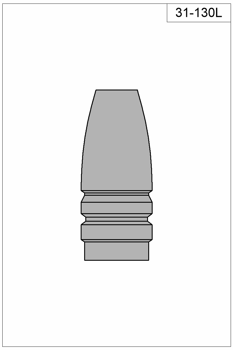Filled view of bullet 31-130L