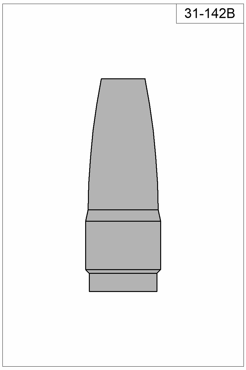 Filled view of bullet 31-142B