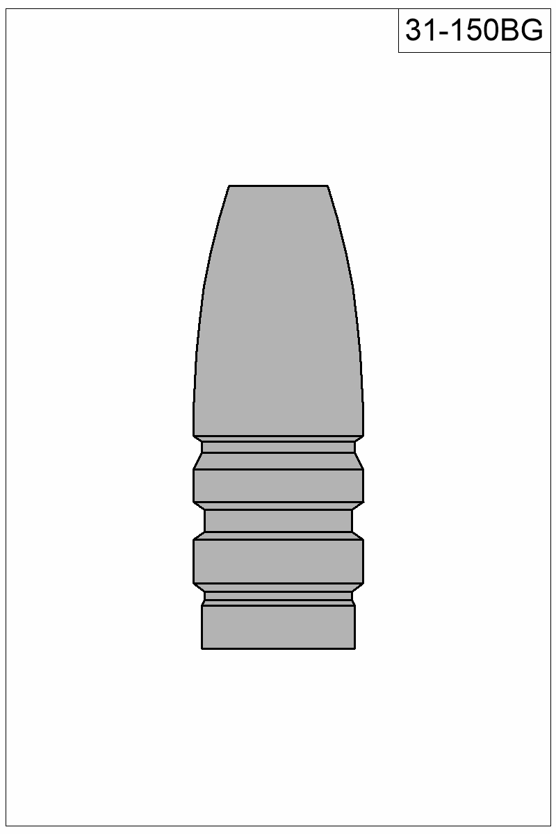 Filled view of bullet 31-150BG