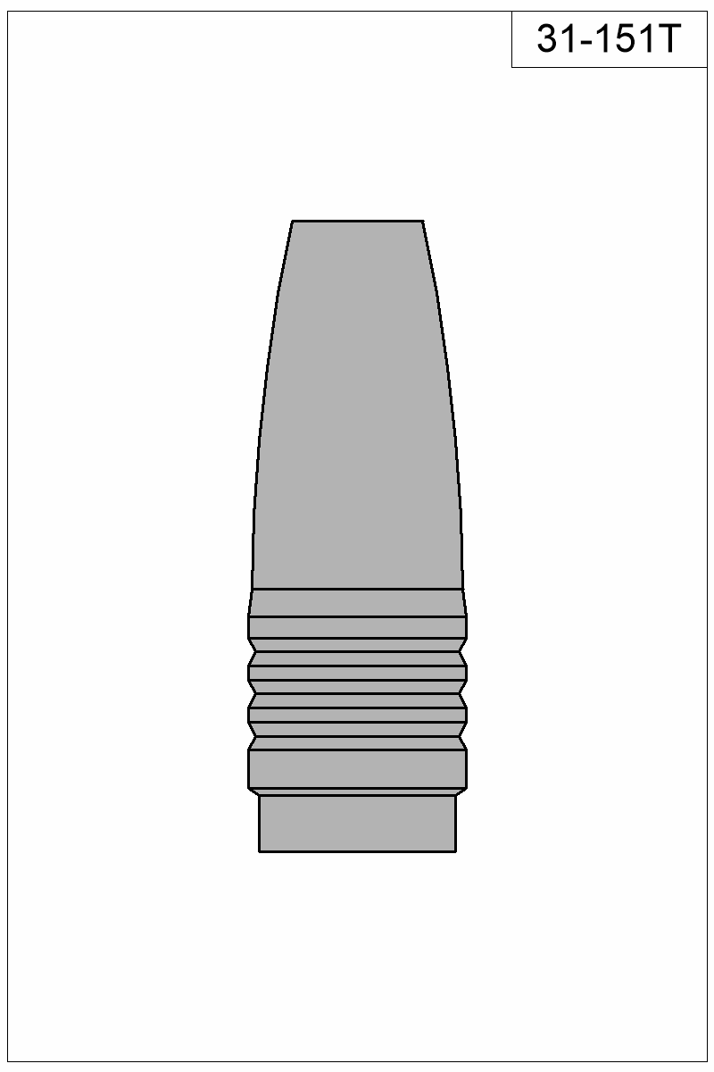 Filled view of bullet 31-151T