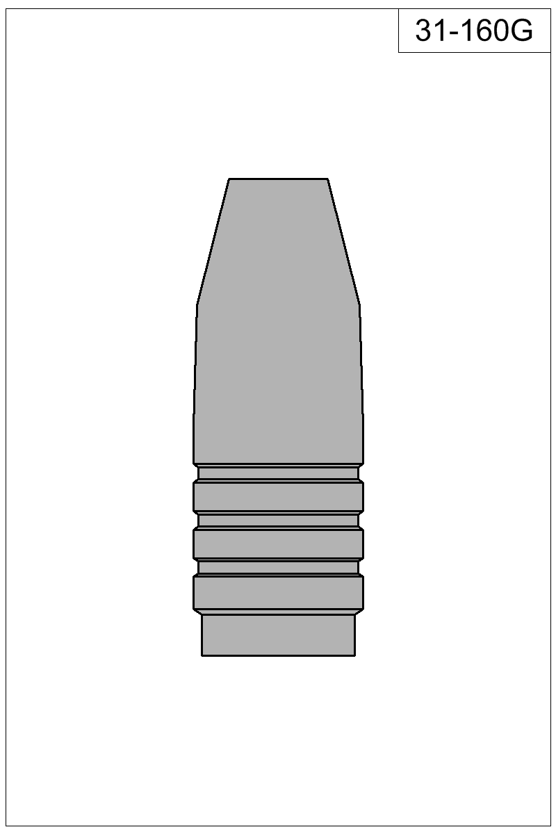 Filled view of bullet 31-160G