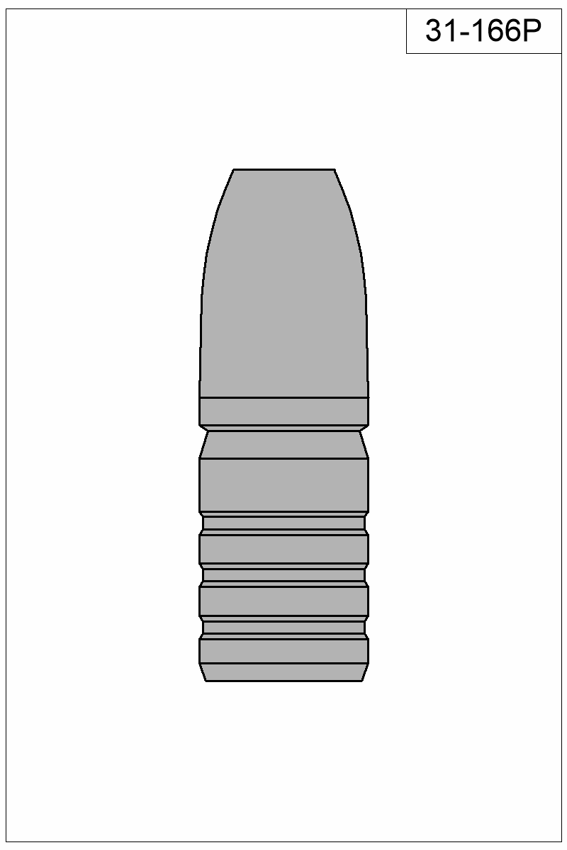 Filled view of bullet 31-166P