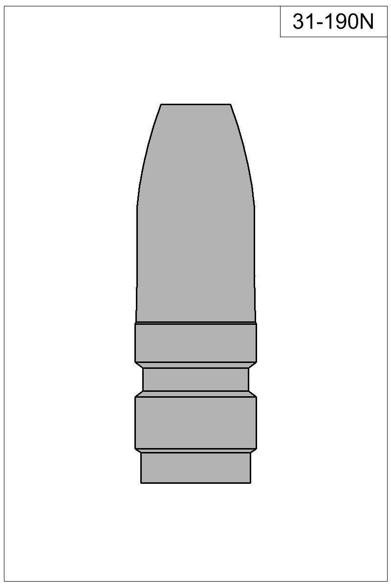 Filled view of bullet 31-190N