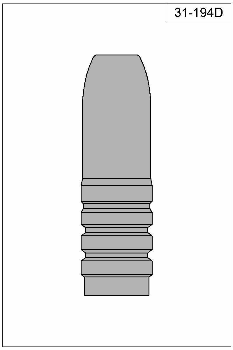 Filled view of bullet 31-194D