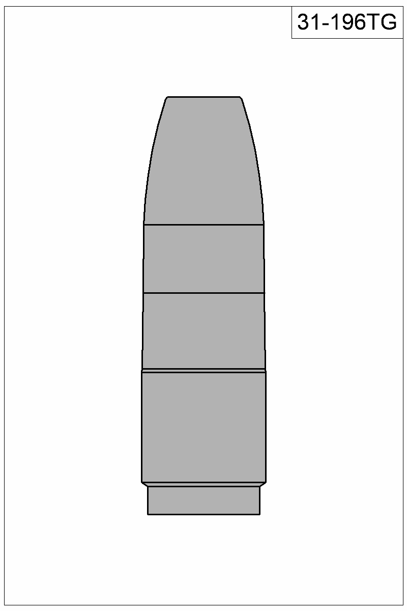 Filled view of bullet 31-196TG