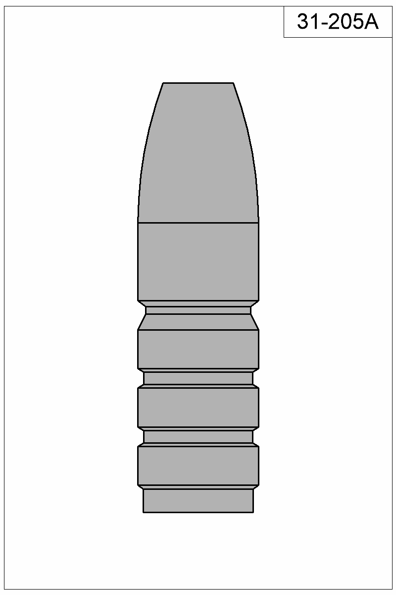 Filled view of bullet 31-205A