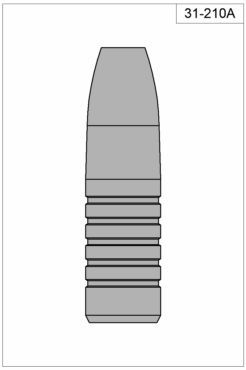 Filled view of bullet 31-210A