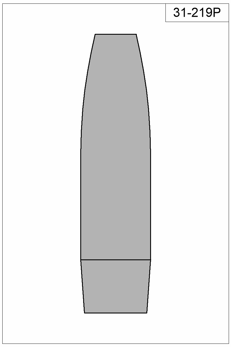 Filled view of bullet 31-219P