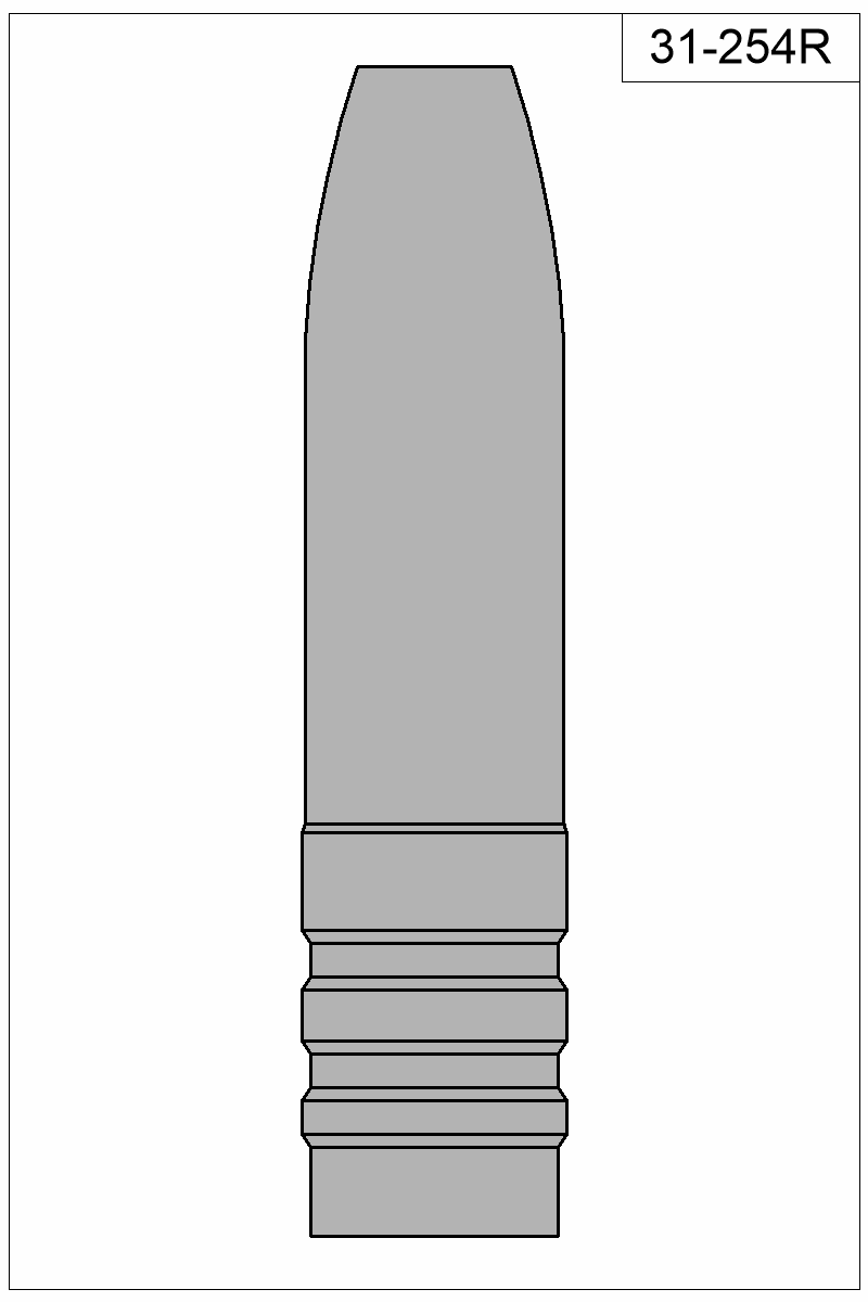 Filled view of bullet 31-254R