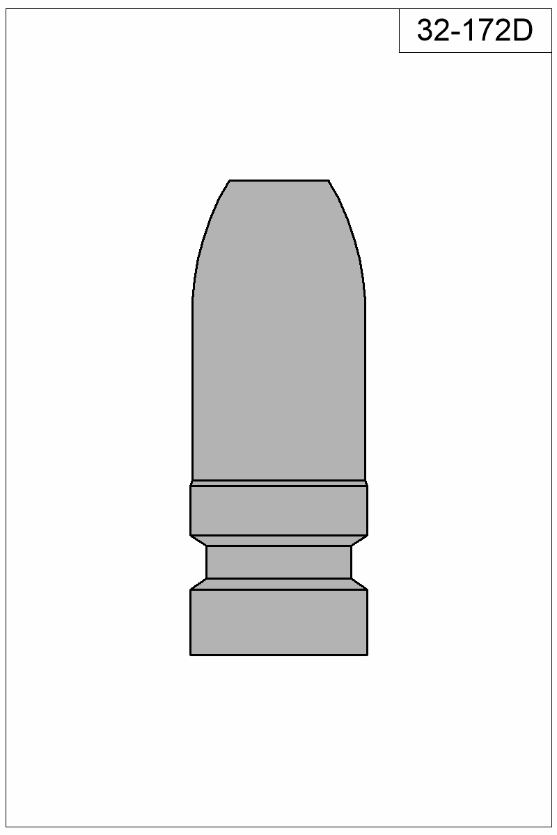 Filled view of bullet 32-172D