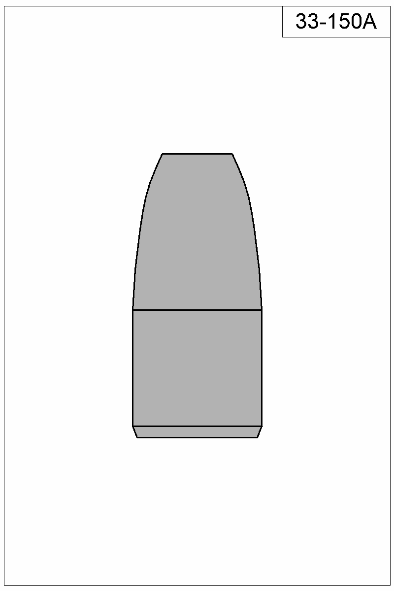 Filled view of bullet 33-150A