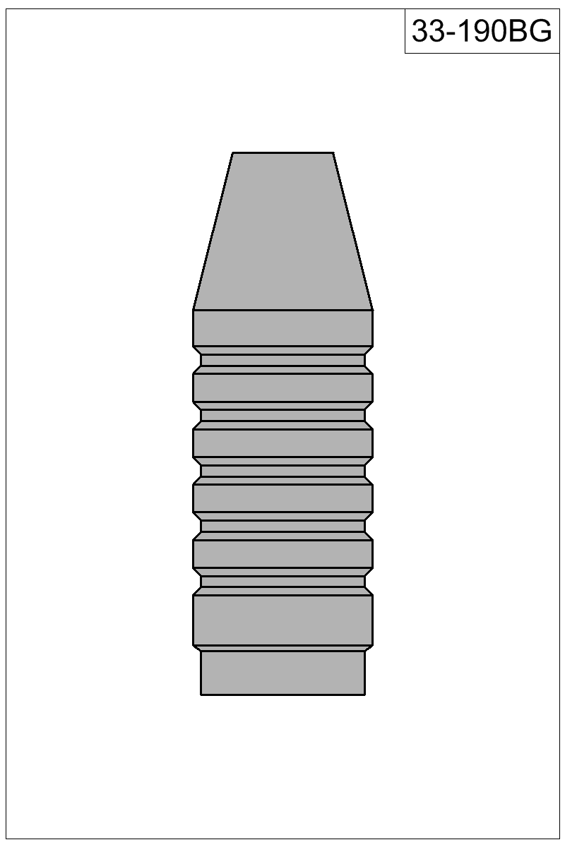 Filled view of bullet 33-190BG
