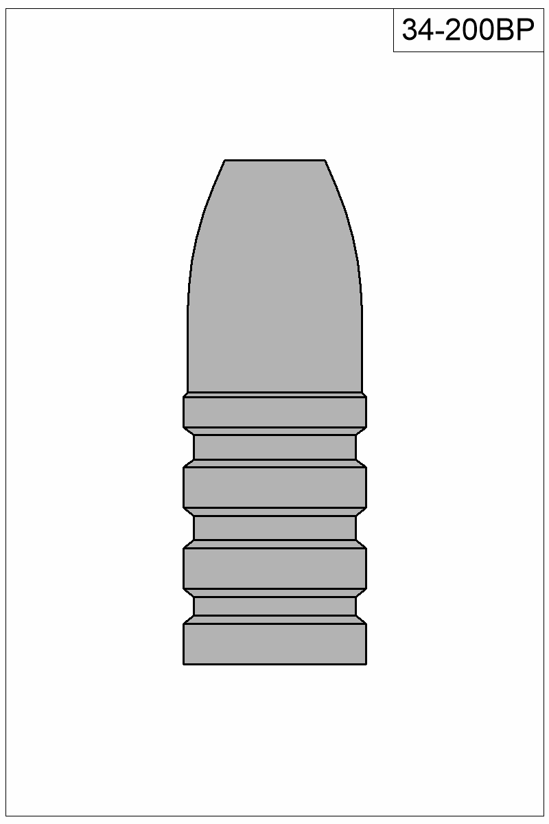 Filled view of bullet 34-200BP