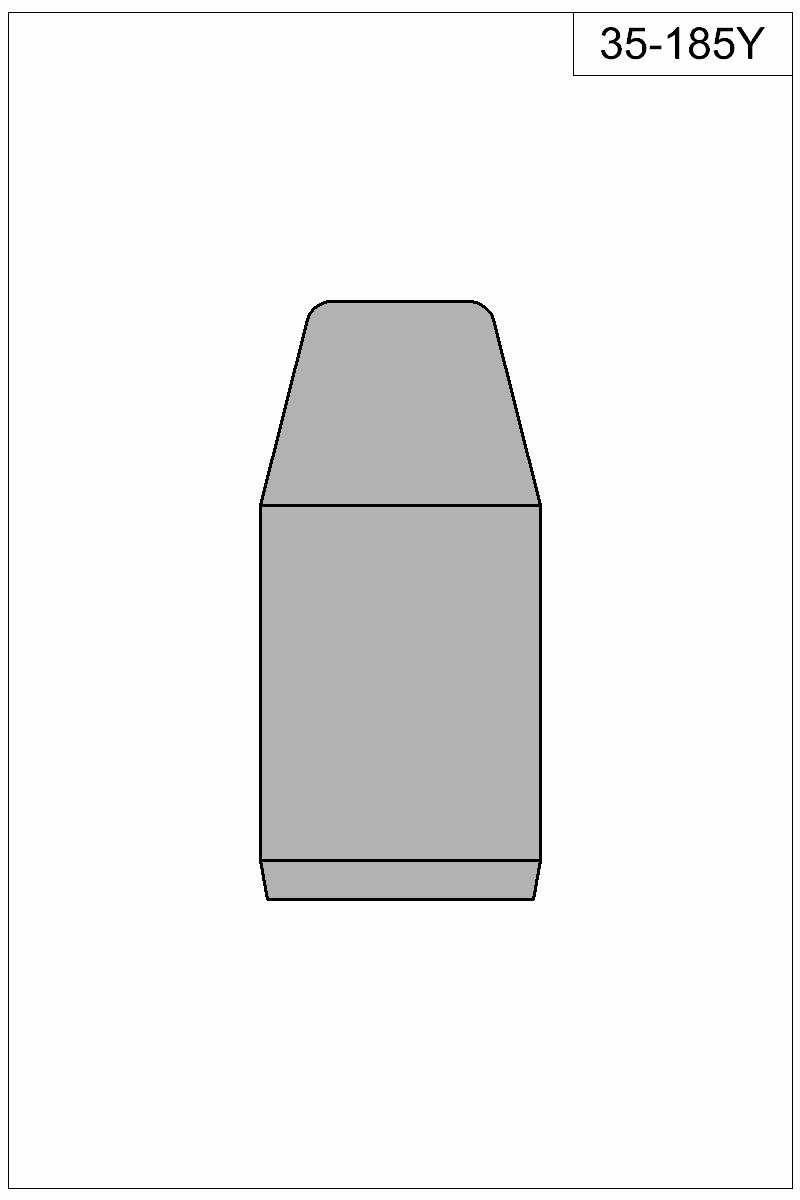 Filled view of bullet 35-185Y