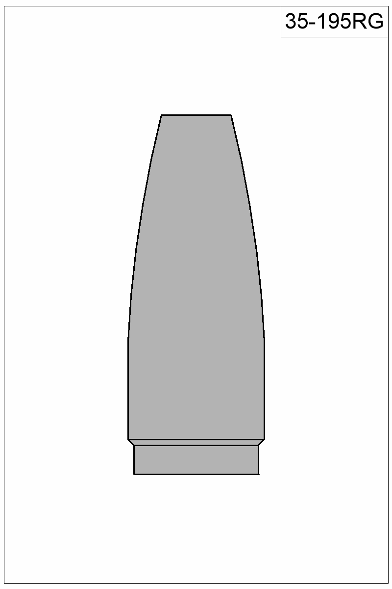 Filled view of bullet 35-195RG