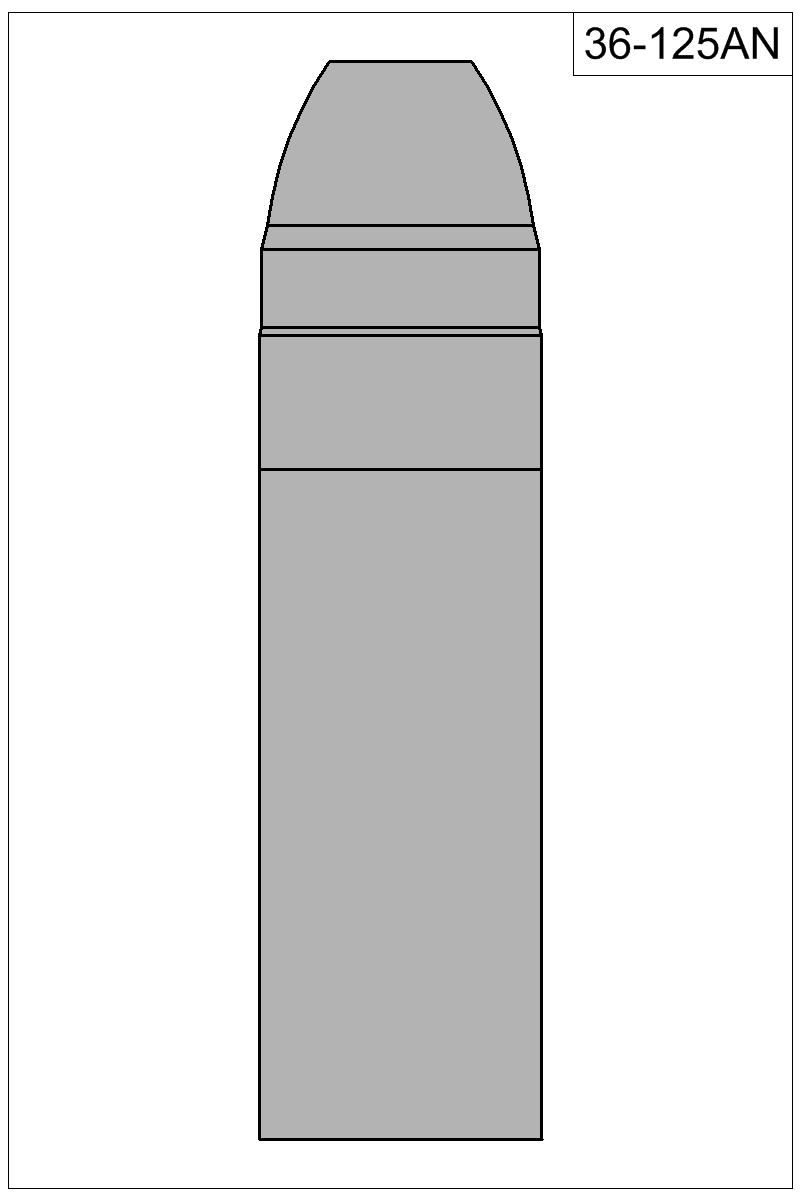 Filled view of bullet 36-125AN