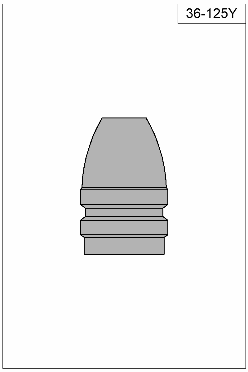 Filled view of bullet 36-125Y