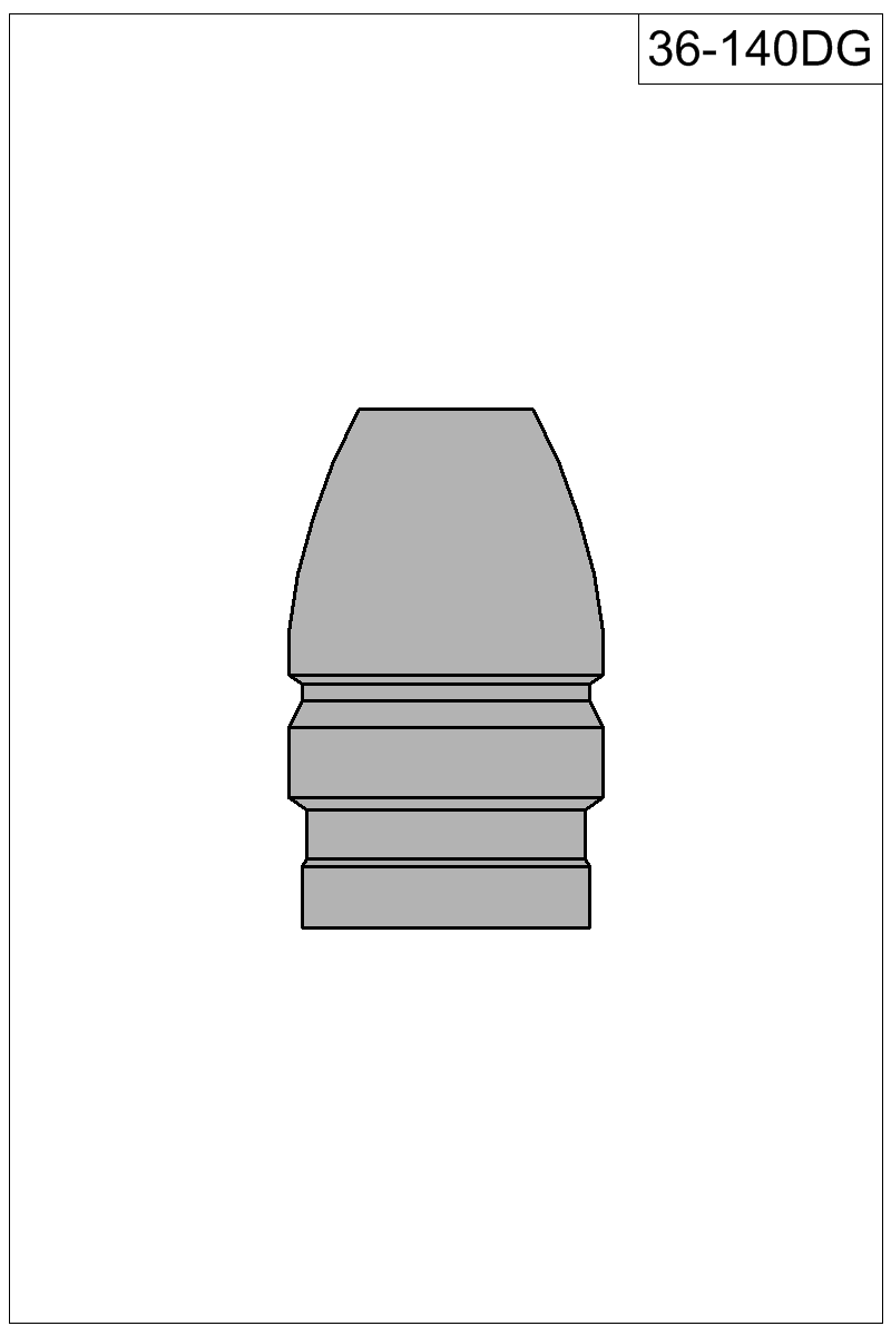 Filled view of bullet 36-140DG
