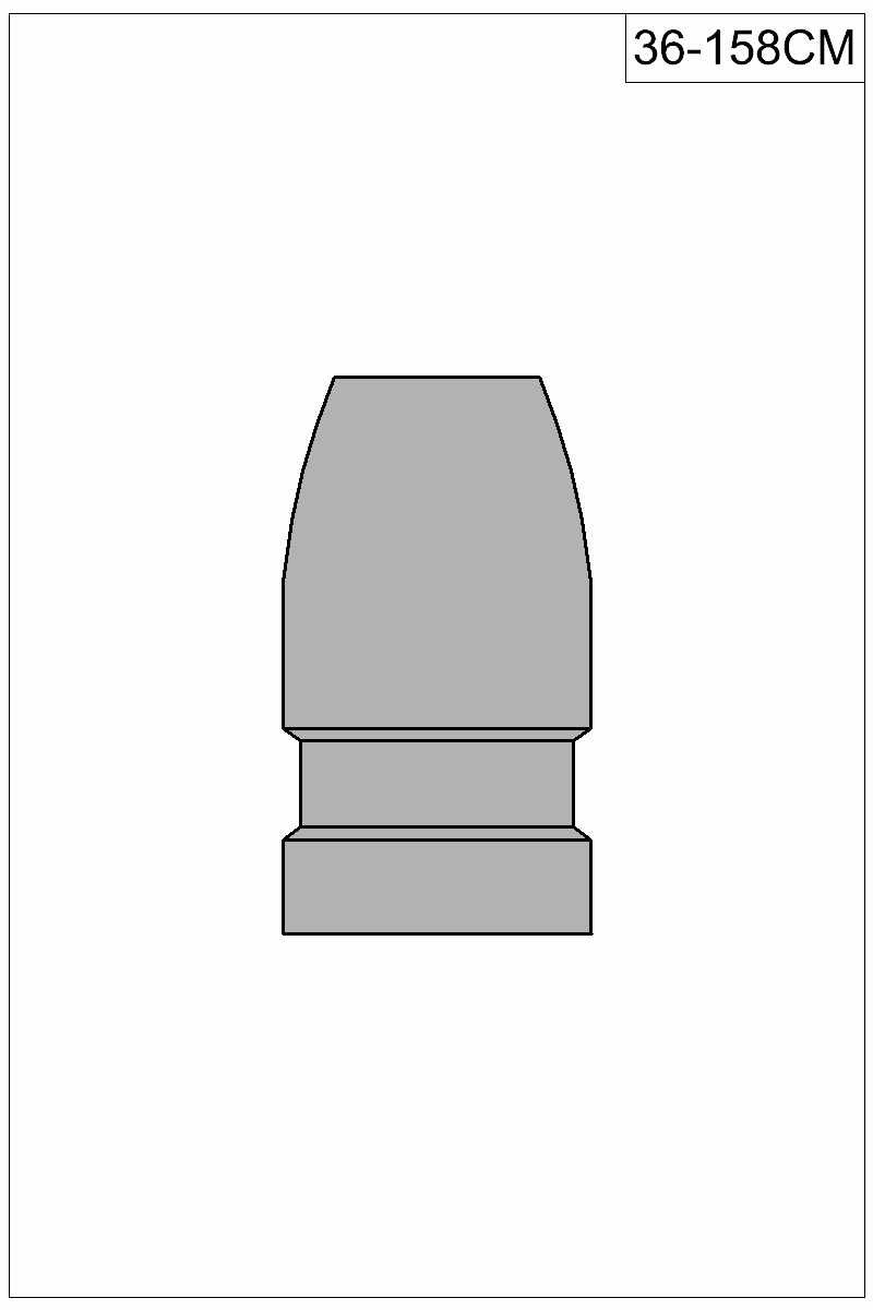 Filled view of bullet 36-158CM