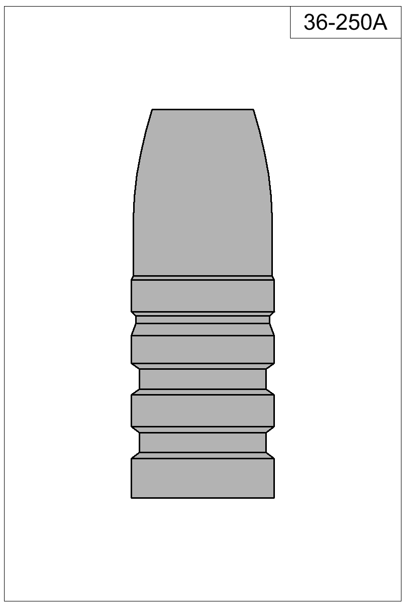Filled view of bullet 36-250A