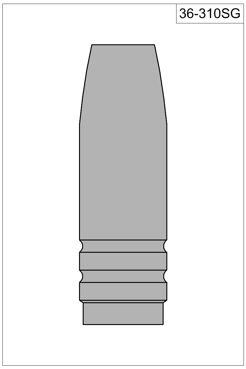 Filled view of bullet 36-310SG