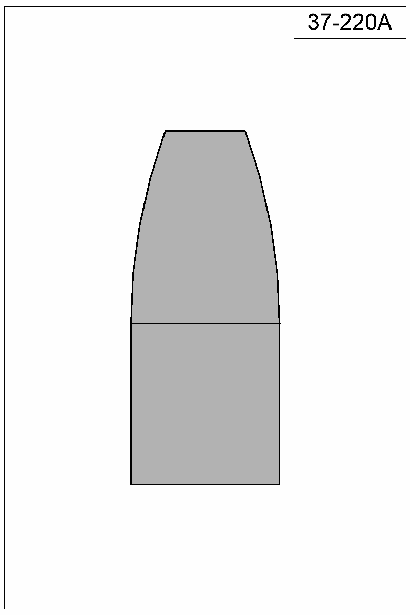 Filled view of bullet 37-220A