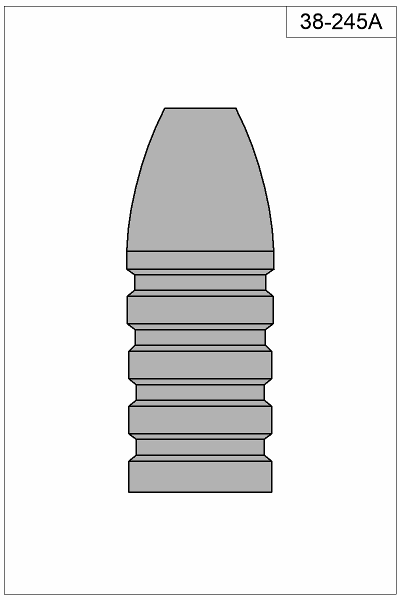 Filled view of bullet 38-245A