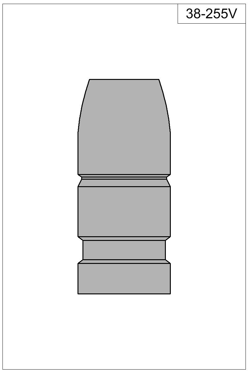 Filled view of bullet 38-255V
