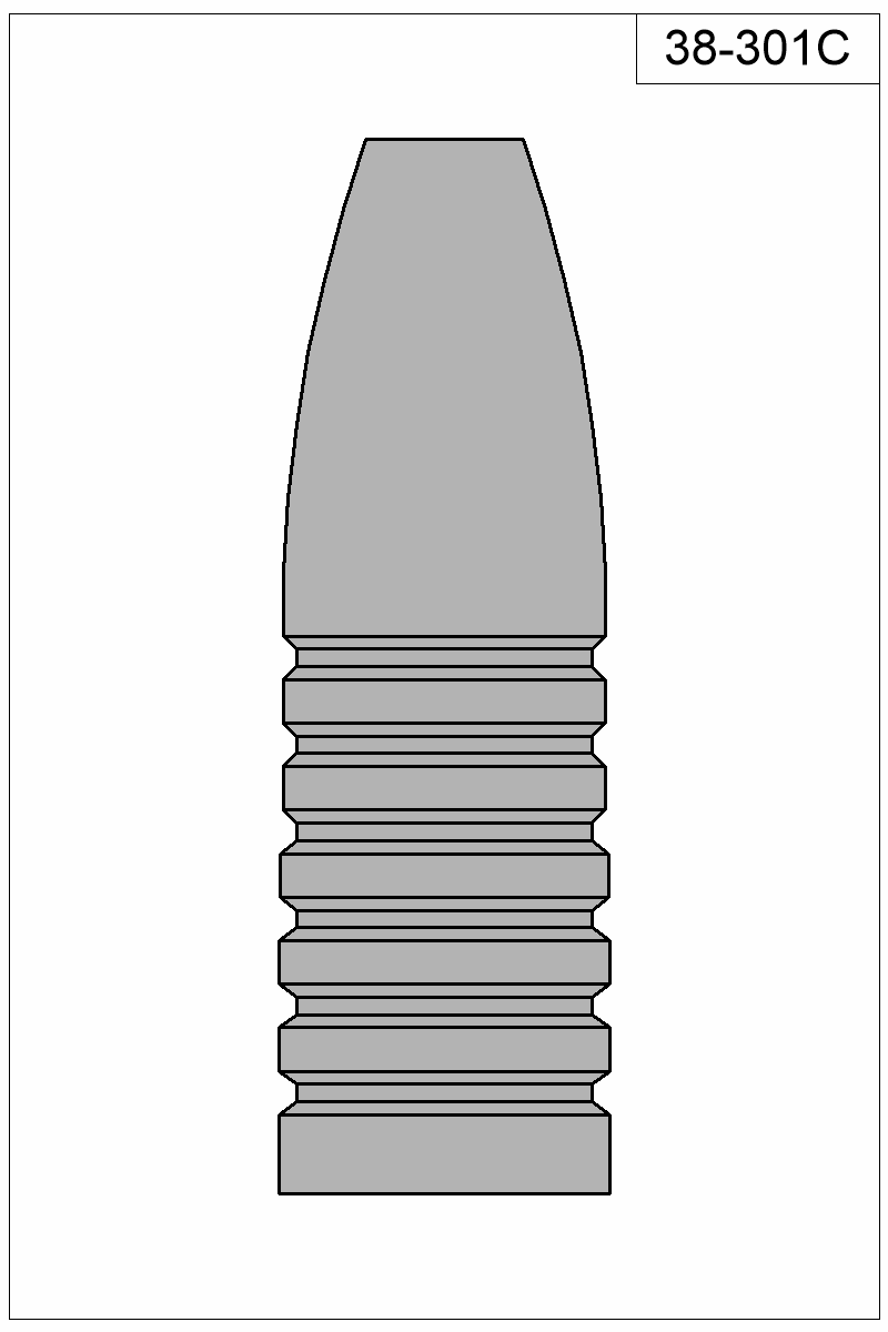 Filled view of bullet 38-301C