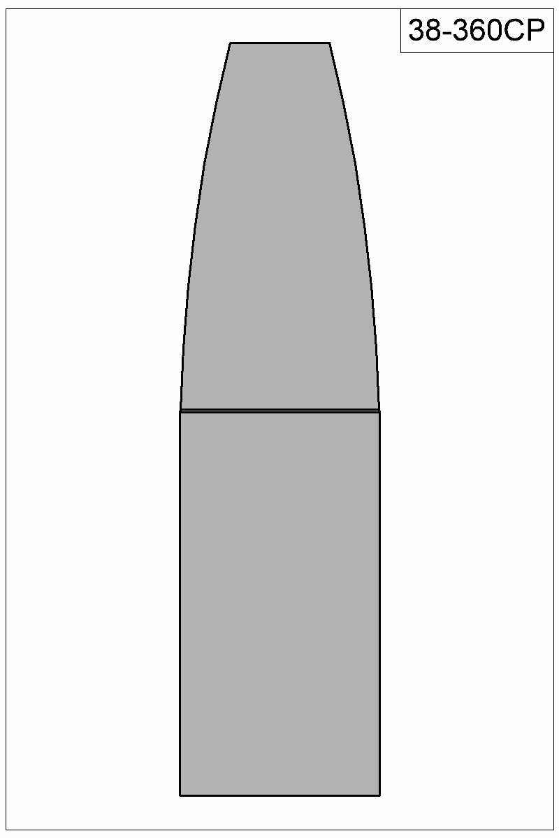 Filled view of bullet 38-360CP