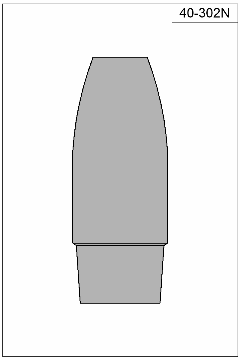 Filled view of bullet 40-302N