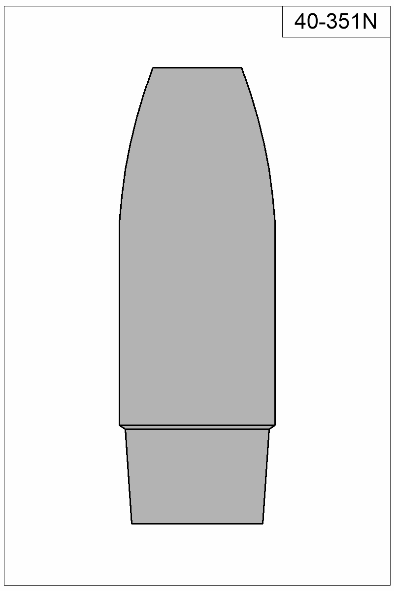 Filled view of bullet 40-351N