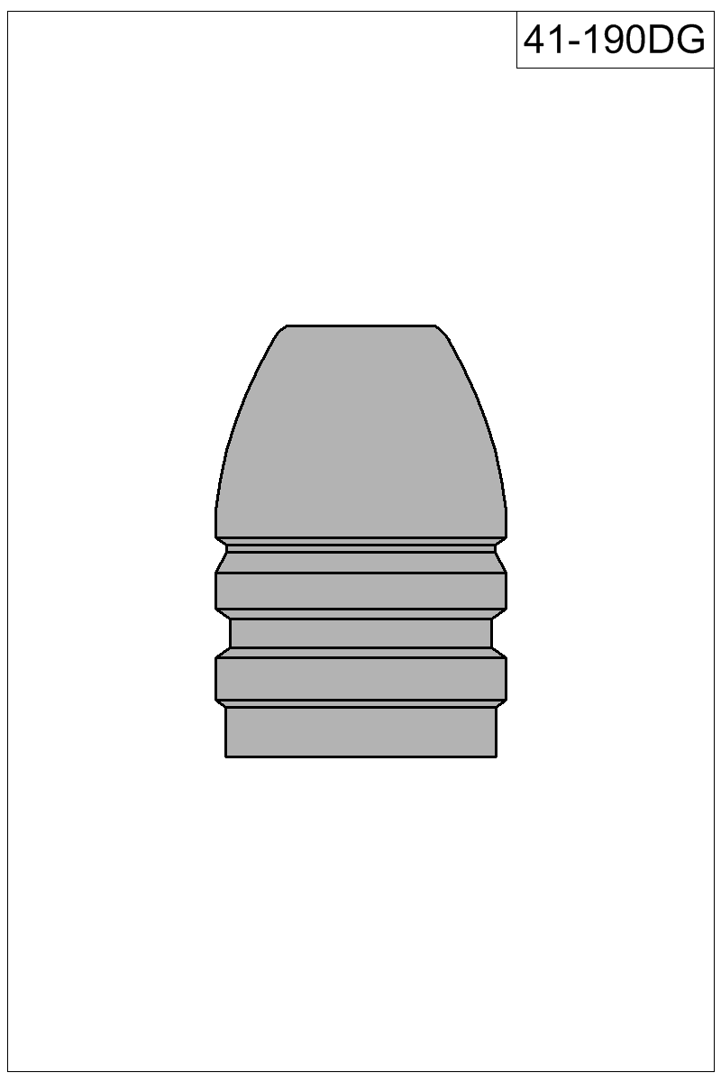 Filled view of bullet 41-190DG