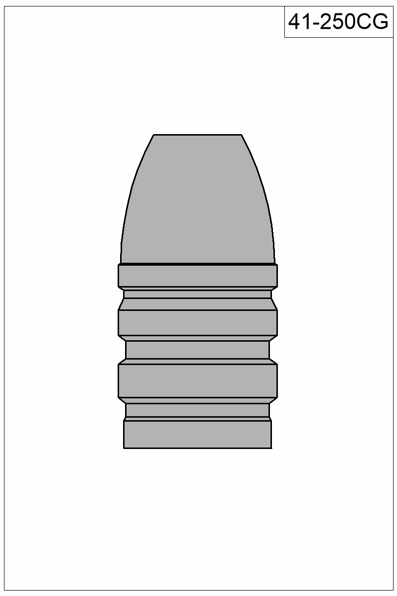 Filled view of bullet 41-250CG