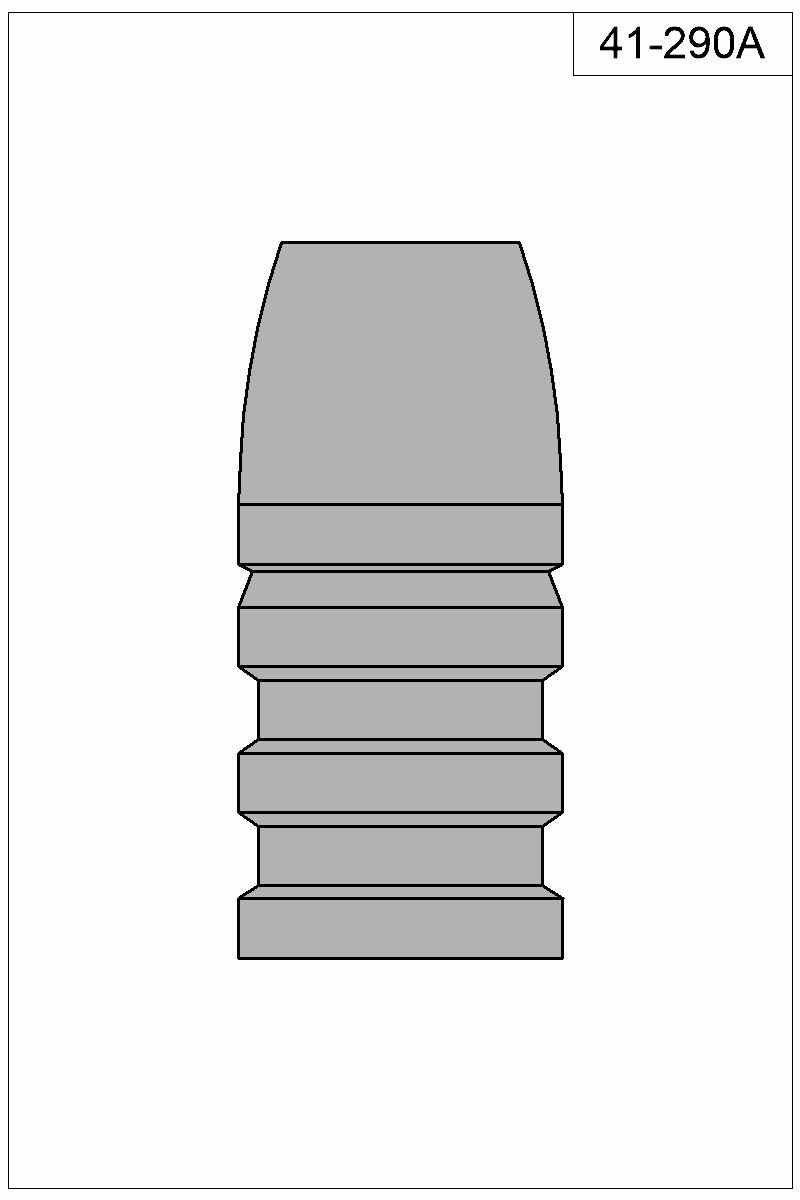 Filled view of bullet 41-290A