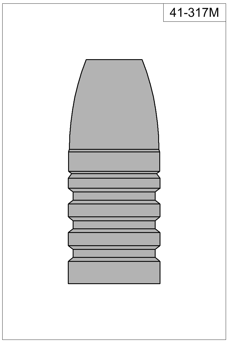 Filled view of bullet 41-317M