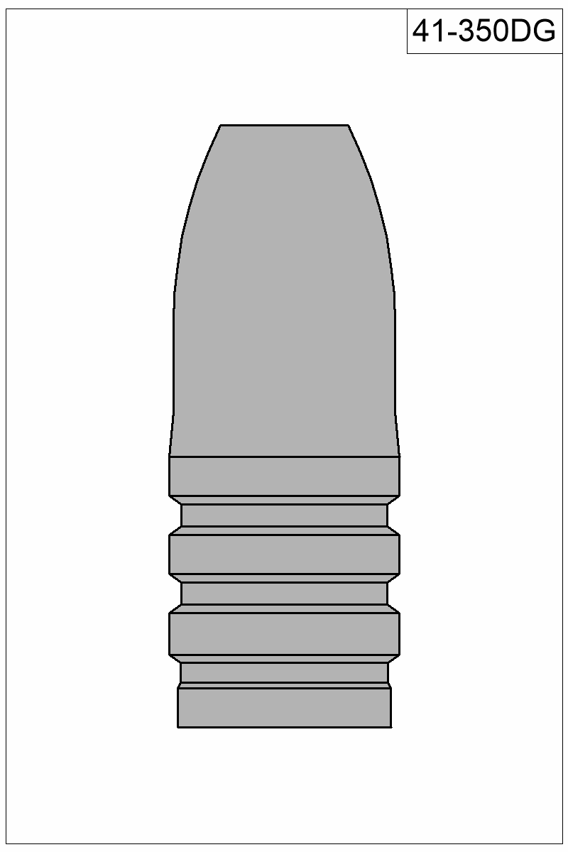 Filled view of bullet 41-350DG