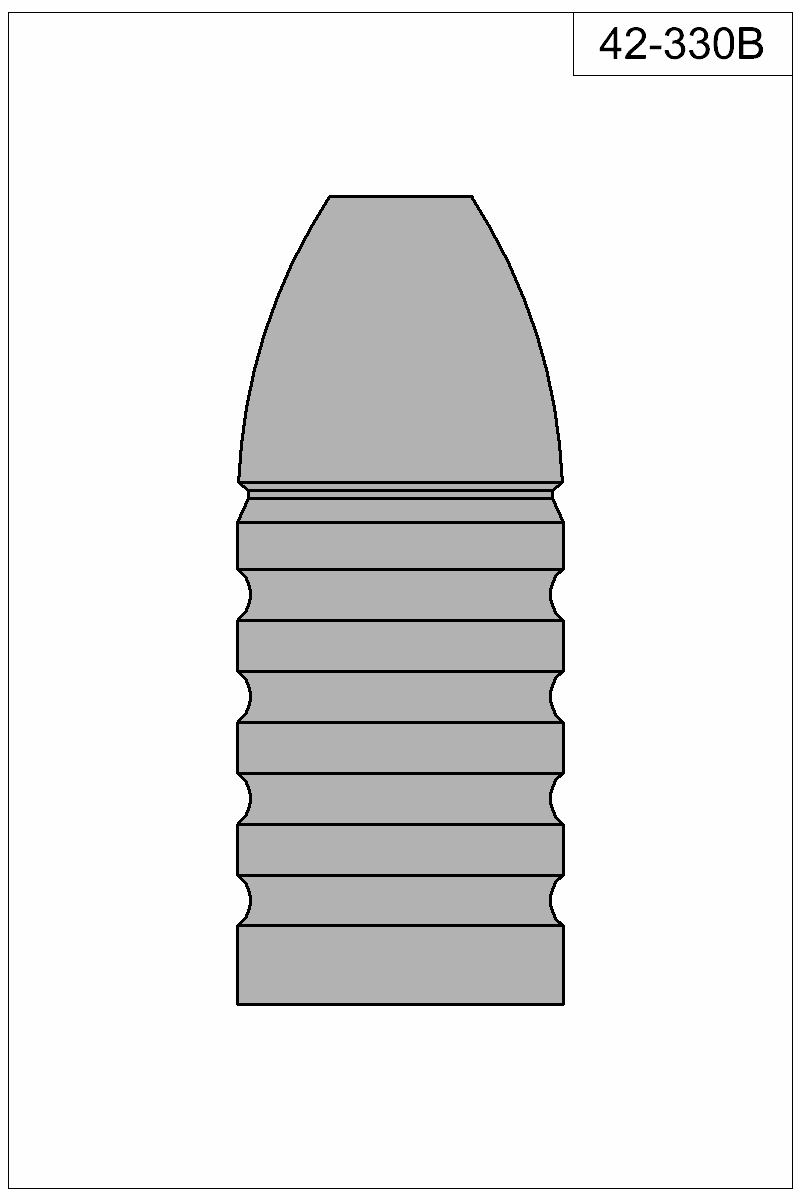 Filled view of bullet 42-330B