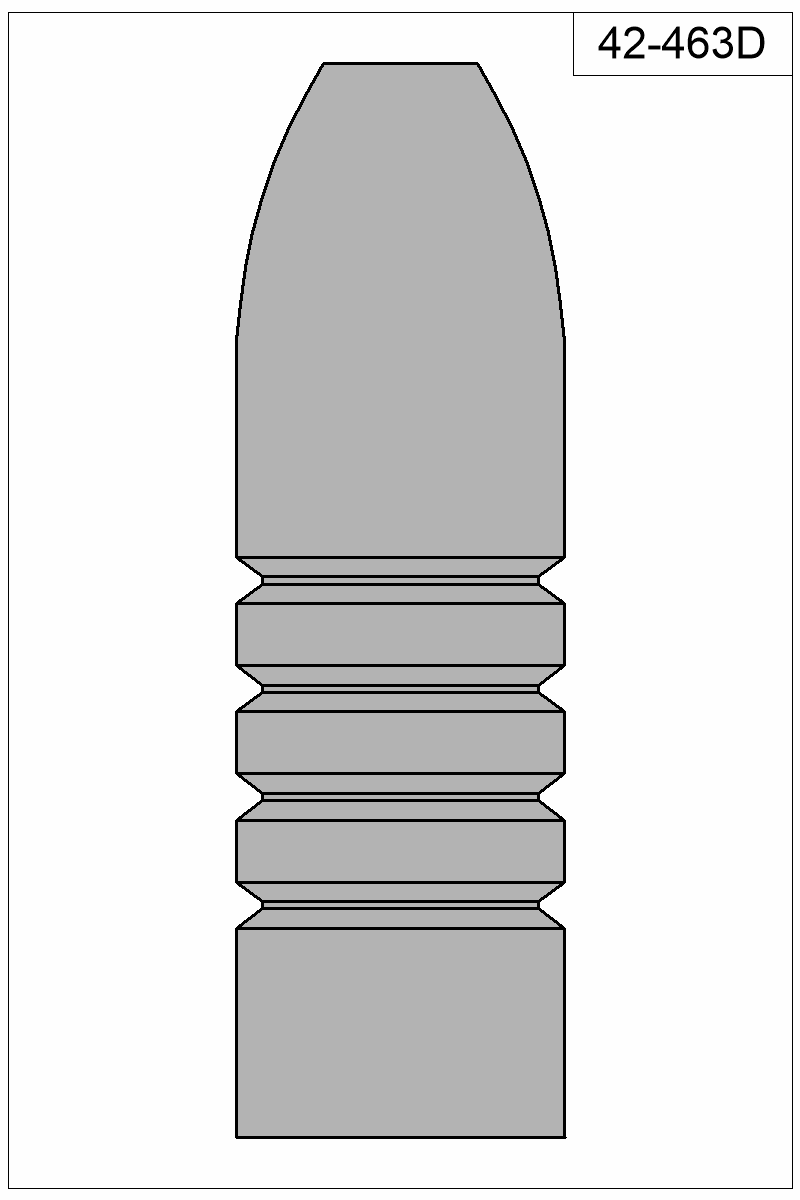 Filled view of bullet 42-463D