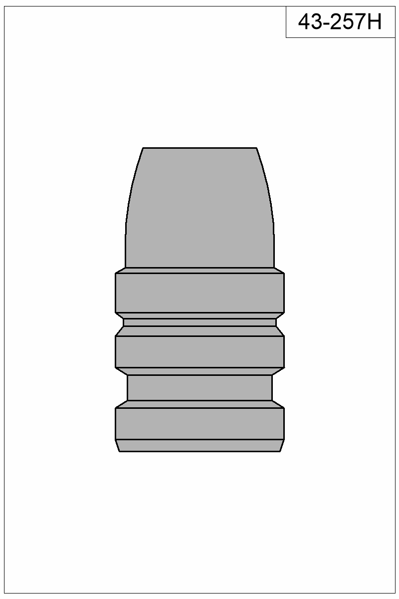 Filled view of bullet 43-257H