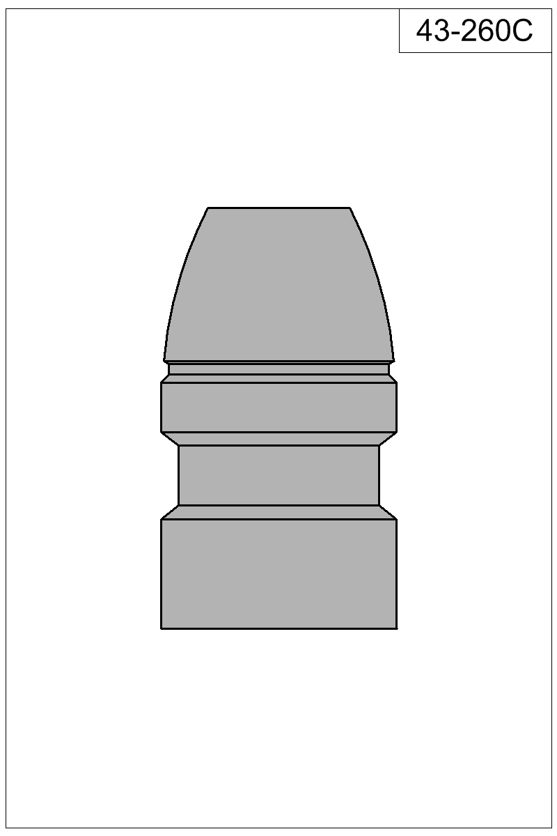 Filled view of bullet 43-260C