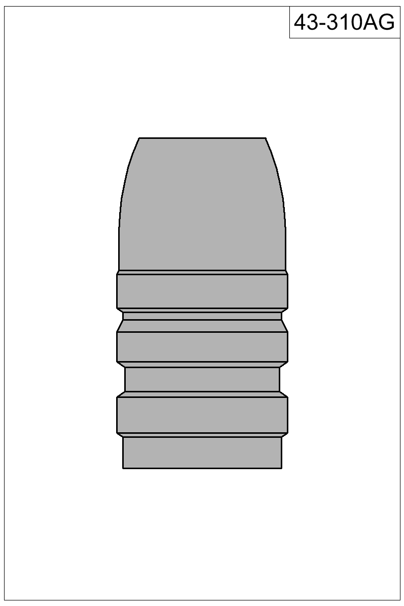Filled view of bullet 43-310AG