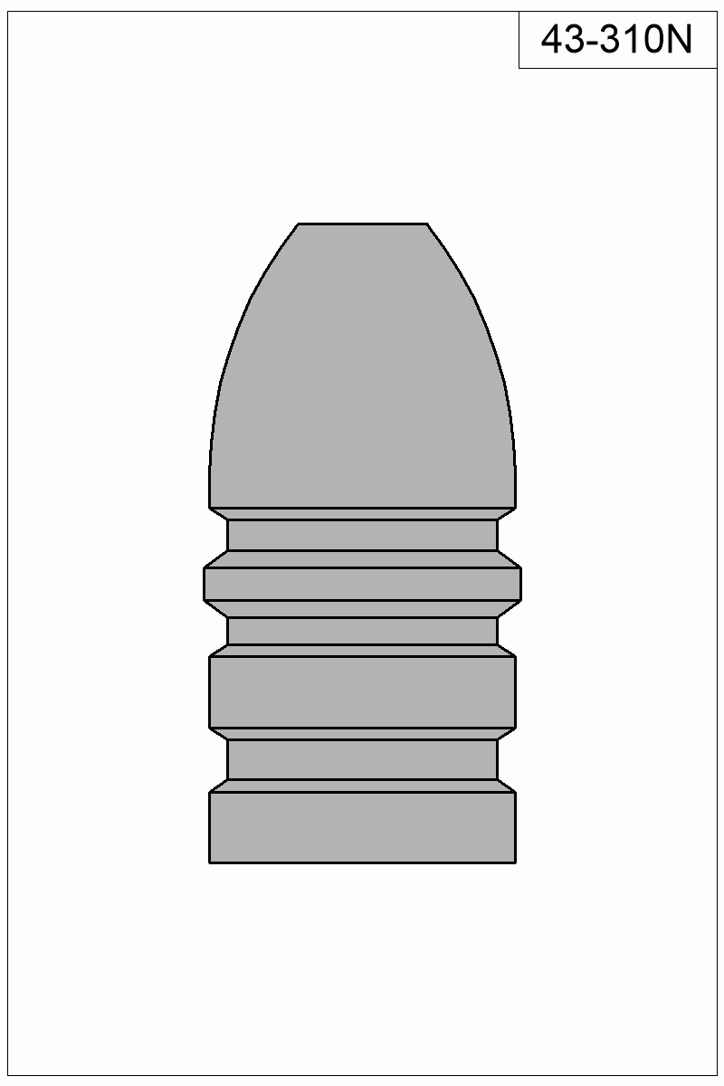 Filled view of bullet 43-310N