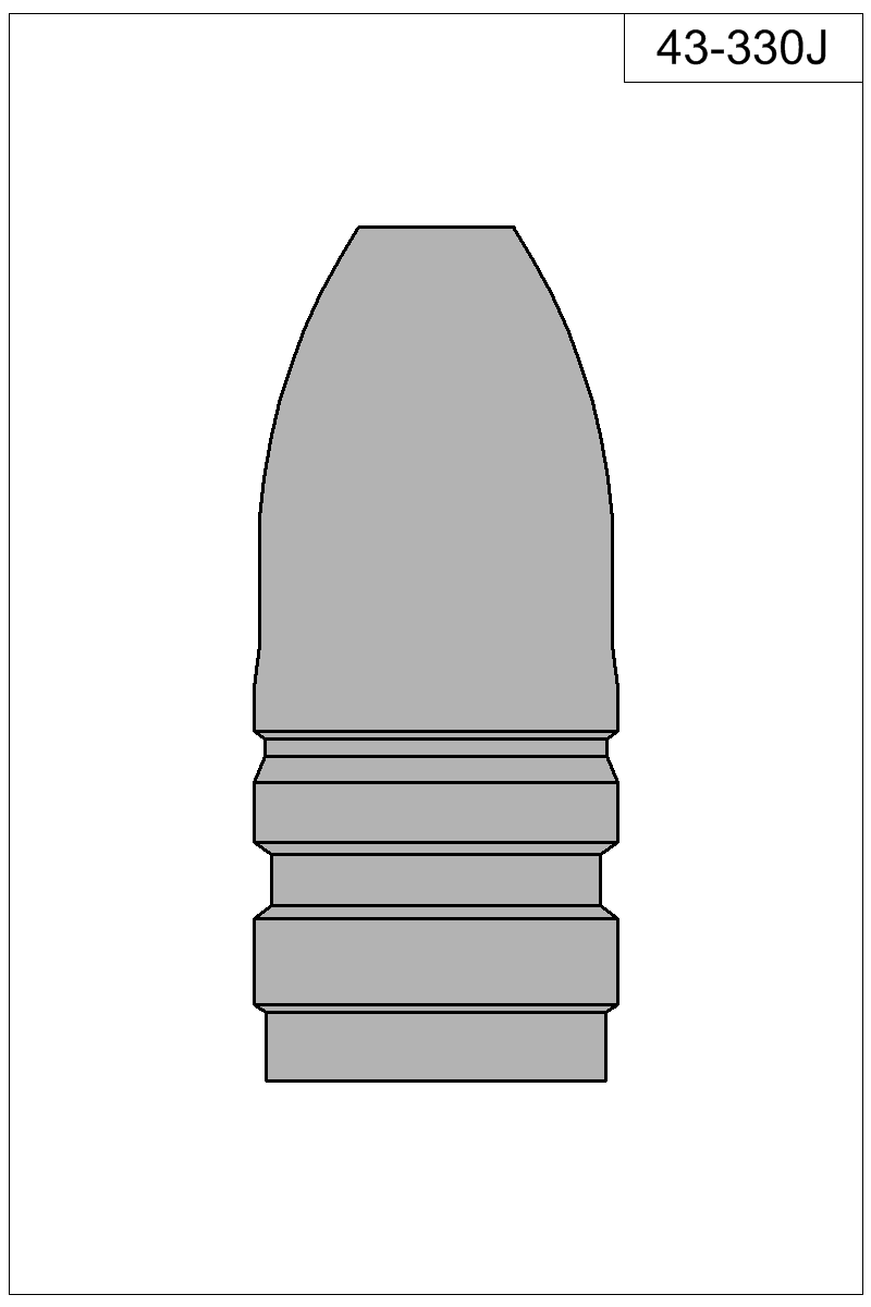 Filled view of bullet 43-330J