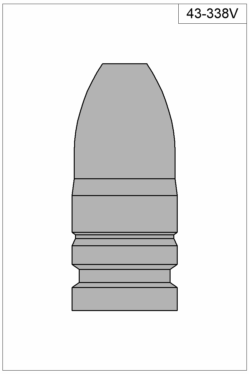 Filled view of bullet 43-338V