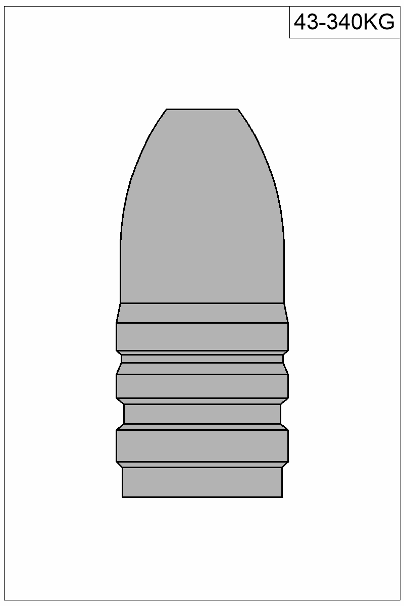 Filled view of bullet 43-340KG