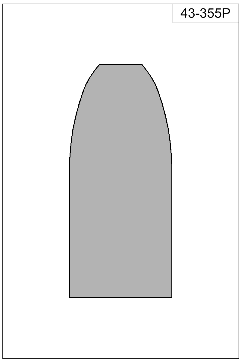Filled view of bullet 43-355P