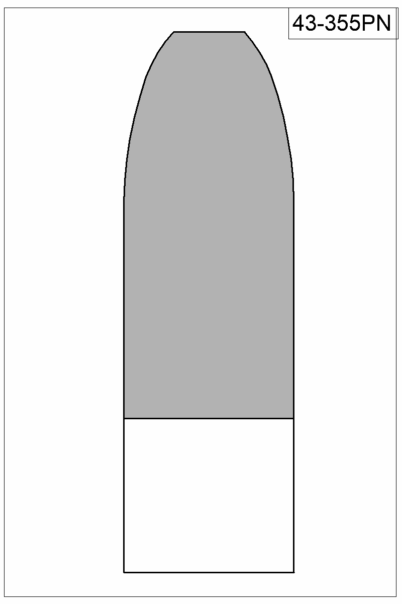 Filled view of bullet 43-355PN