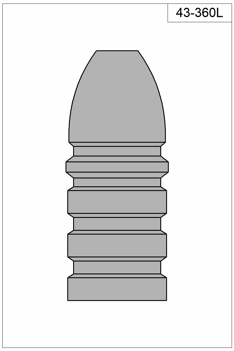 Filled view of bullet 43-360L